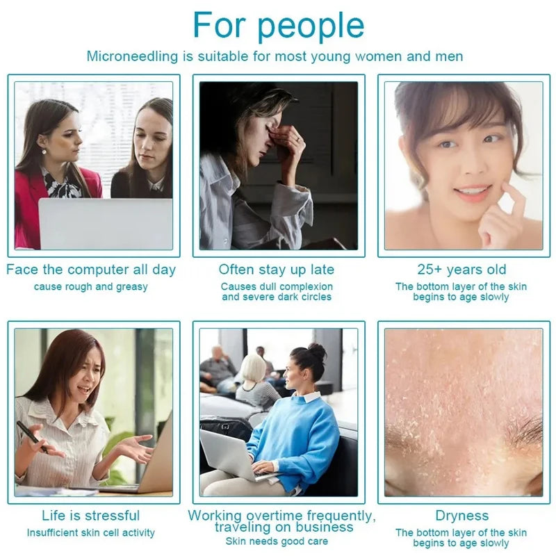 DermaGlow Roller - Microneedle Skin &amp; Hair Therapy