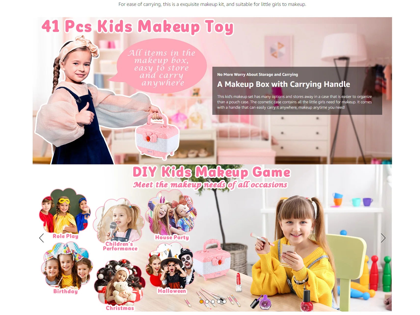 KidGlam - Kids Washable Makeup Beauty Kit