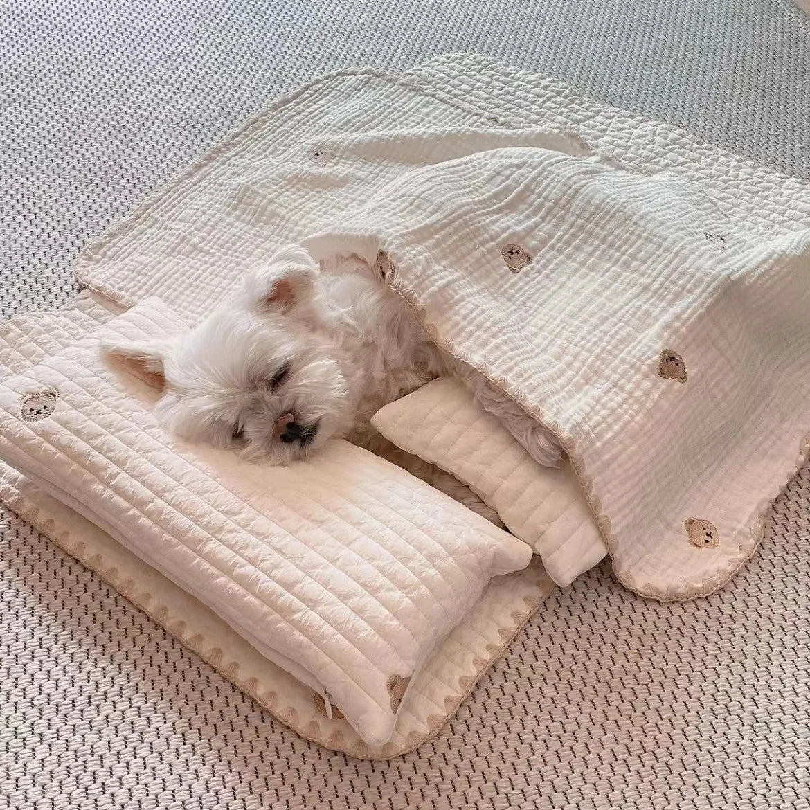 Bear Print Pet Bedding