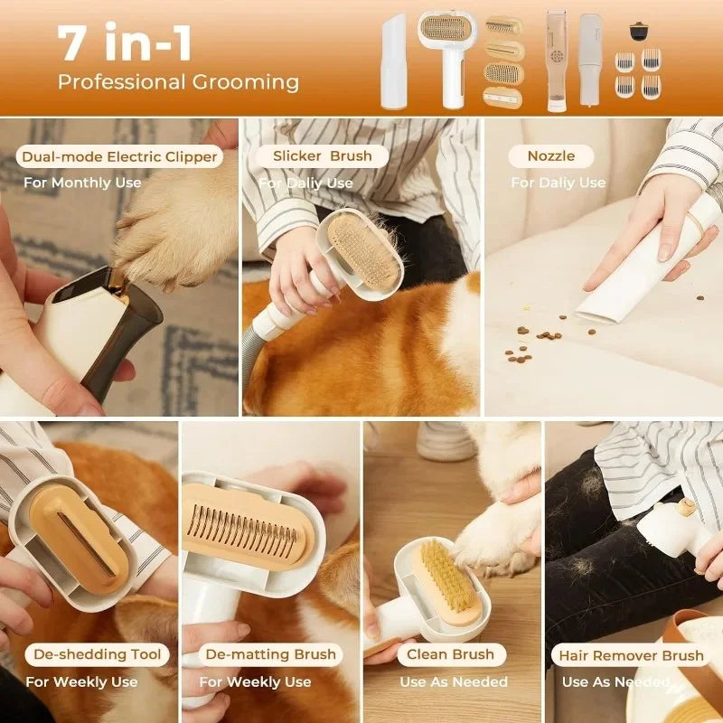 Pet Grooming Kit &amp; Vacuum Suction
